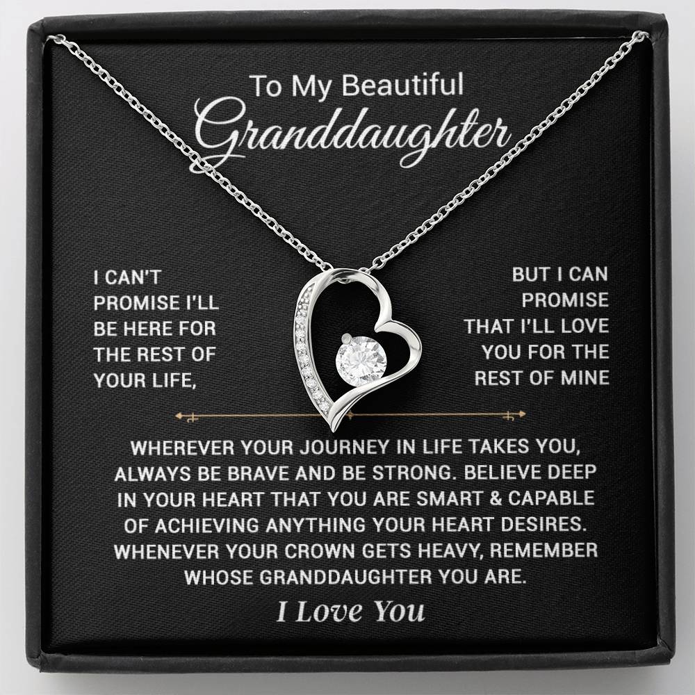To My Granddaughter Necklace, Granddaughter Gift from Grandpa, Christmas Gift 8_11