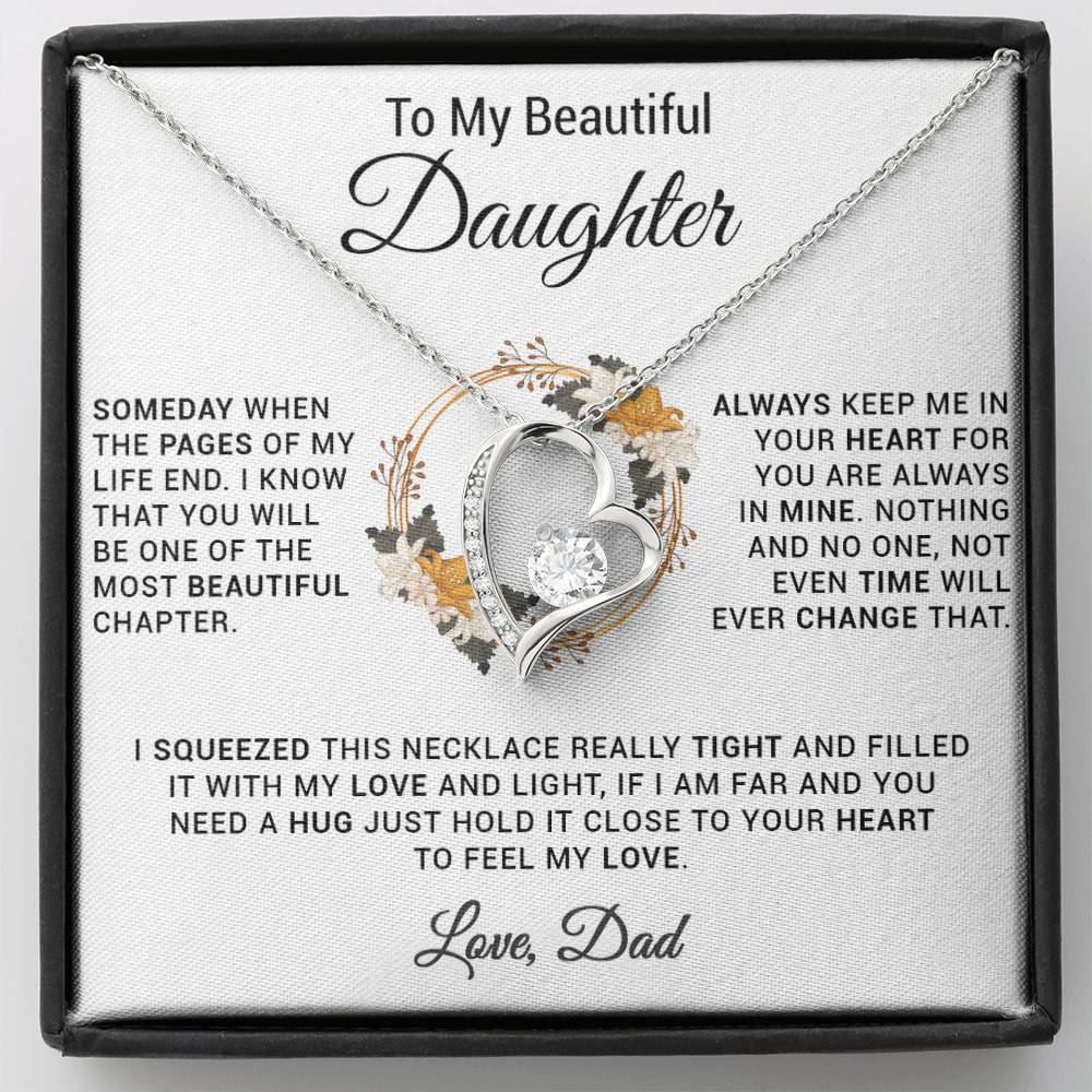 To My Daughter Necklace, Gift for Daughter from Dad, Daughter Father Necklace 20_11