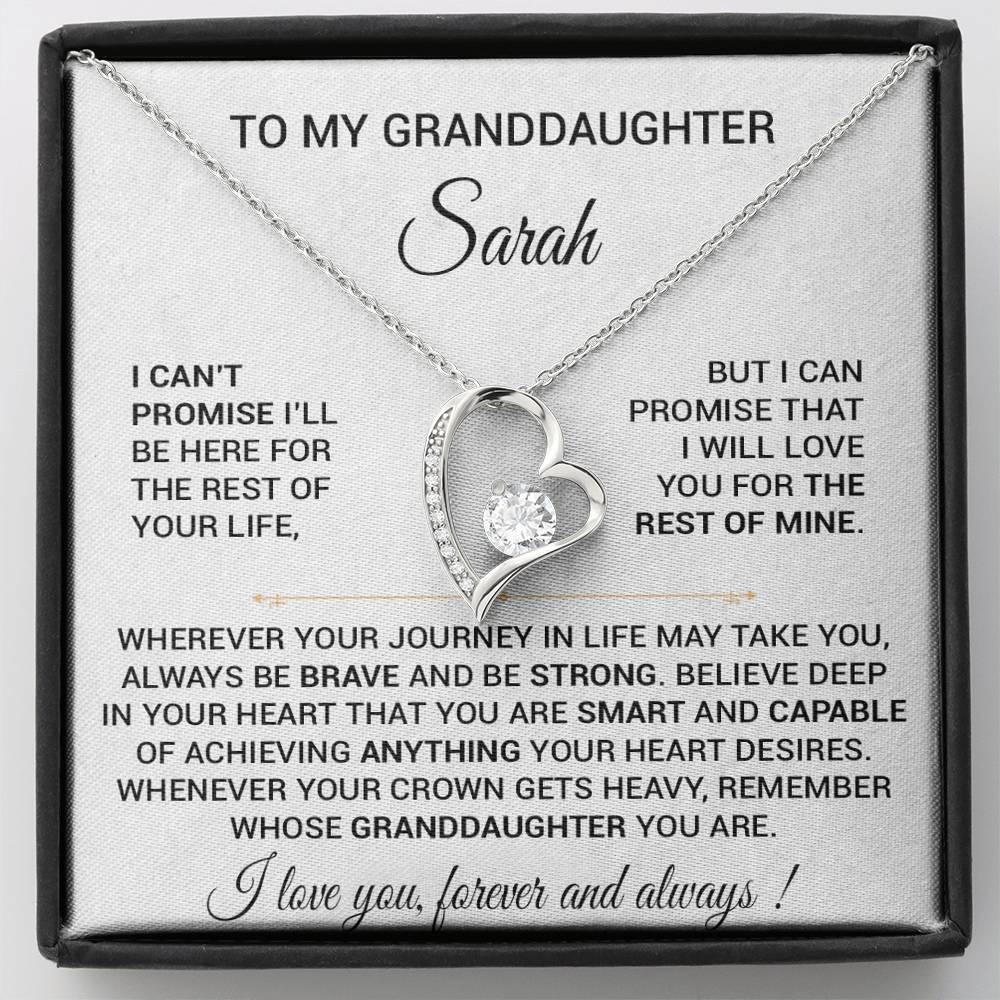 CustomTo My Granddaughter Necklace, Granddaughter Necklace, Granddaughter Gift From Grandma
