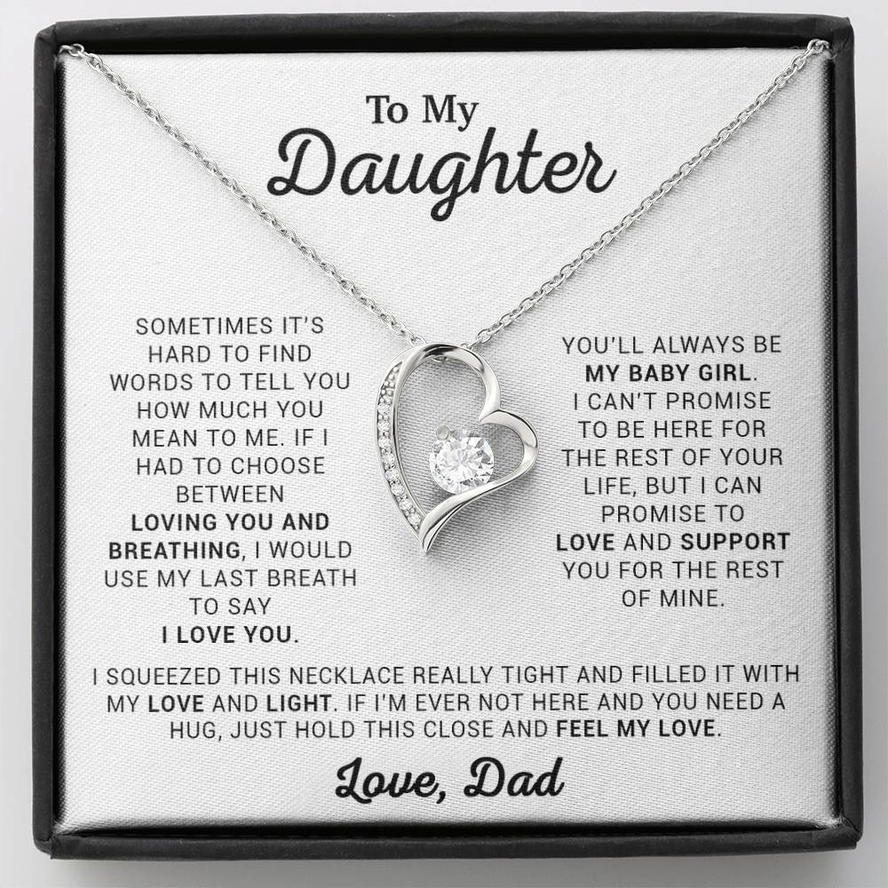 To My Daughter Necklace, Daughter Necklace, Gift For Daughter From Dad 9_4