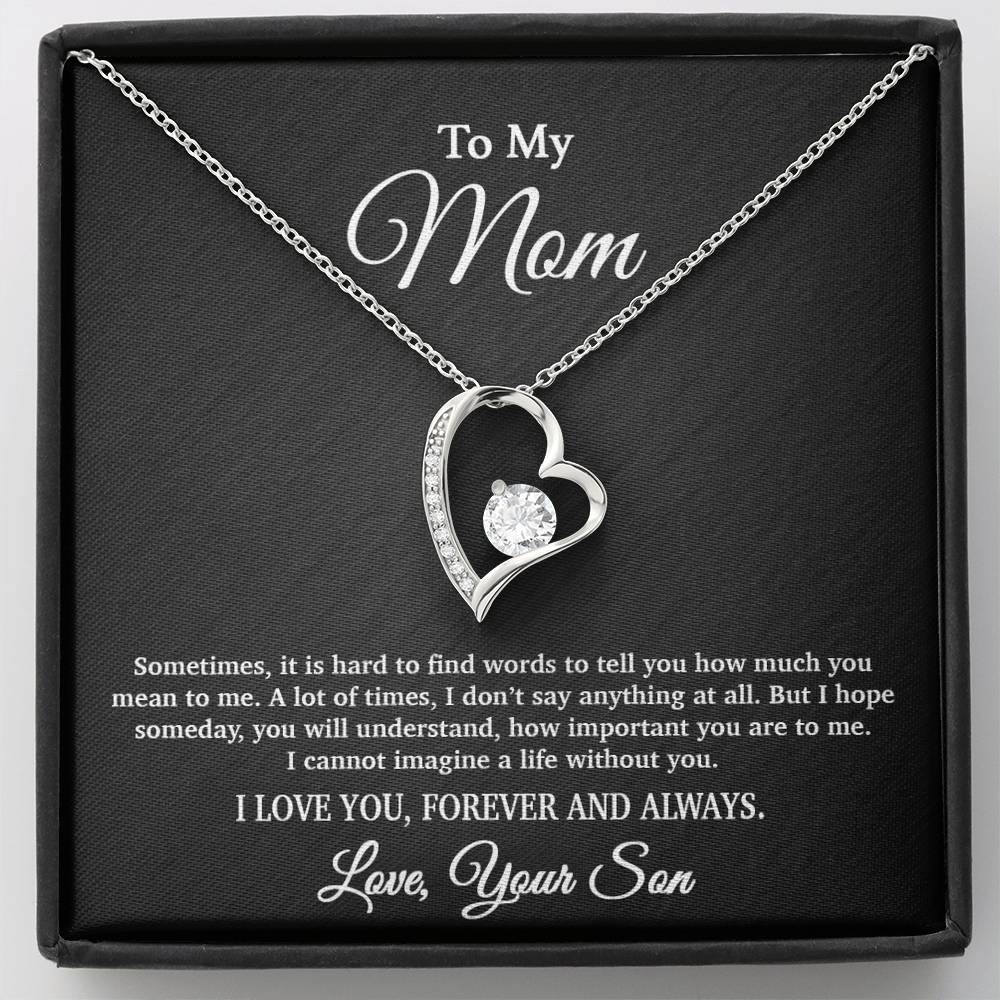 To My Mom Necklace, Gift From Son For Birthday, Mother's Day Gift 5_4