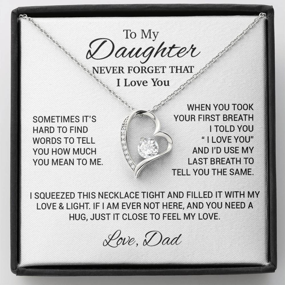 To My Daughter Necklace, Daughter Father Necklace, Daughter Gift From Dad 17_10