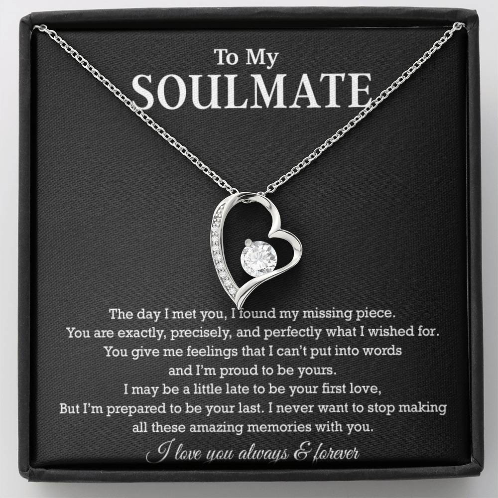 To My Soulmate Necklace, Birthday Gift for Her, Anniversary Gifts, Christmas Gift 12_8