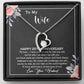25th Anniversary Gift For Wife Necklace, 25 Year Anniversary, 25th Wedding Gift _Black