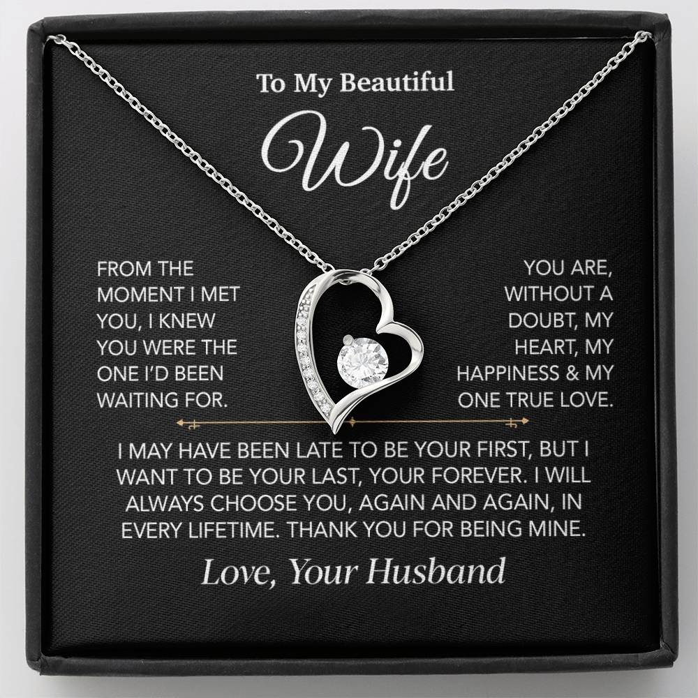 To My Wife Necklace, Christmas Gifts For Women, Anniversary Gift For Wife 27_12_Black