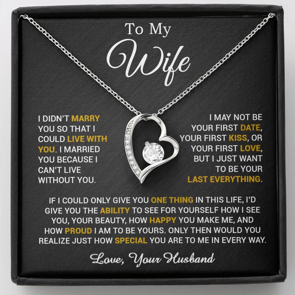 To My Wife Necklace, Gift For Wife, Anniversary Gift For Wife, Necklace For Wife 2_6