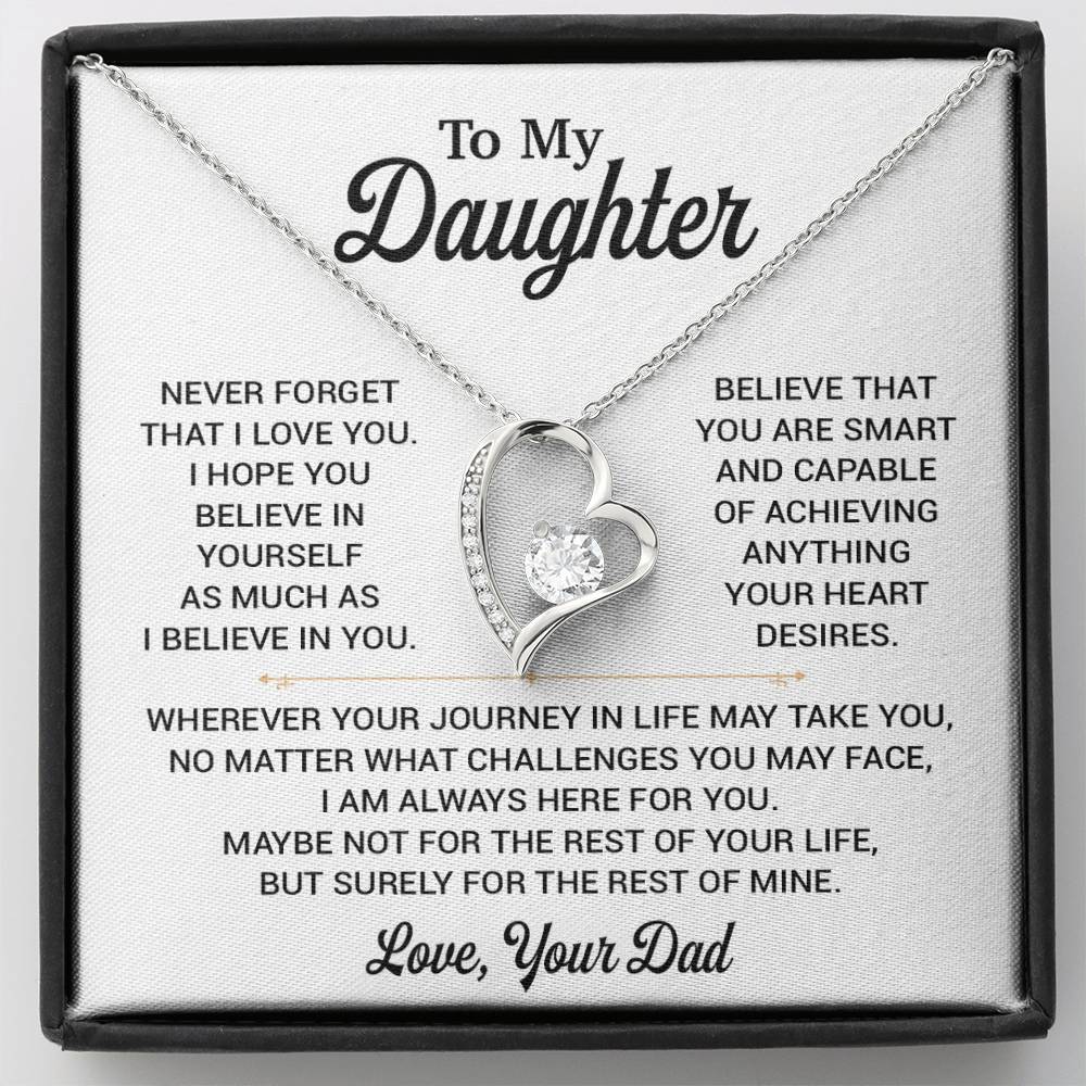 To My Daughter Necklace, Gift for Daughter from Dad, Daughter Father Necklace 8_11