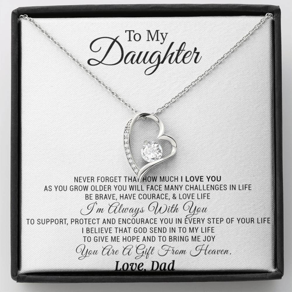 To My Daughter Necklace, Daughter Father Necklace, Daughter Gift from Dad 21_11