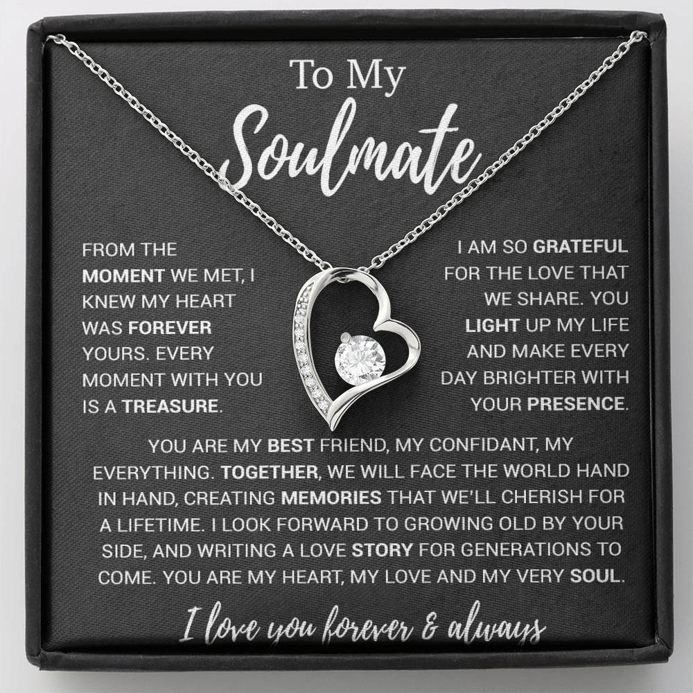 To My Soulmate Necklace, Birthday Gifts For Her, Christmas Gift For Soulmate 30_11