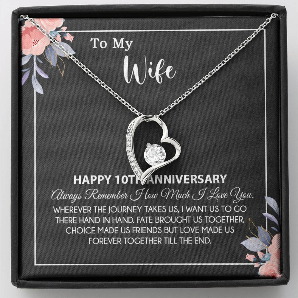 10th Anniversary Gift For Wife Necklace, 10 Year Anniversary, 10th Wedding Gift _28_8