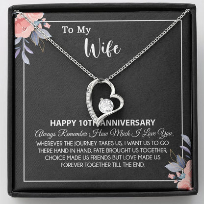 10th Anniversary Gift For Wife Necklace, 10 Year Anniversary, 10th Wedding Gift _28_8