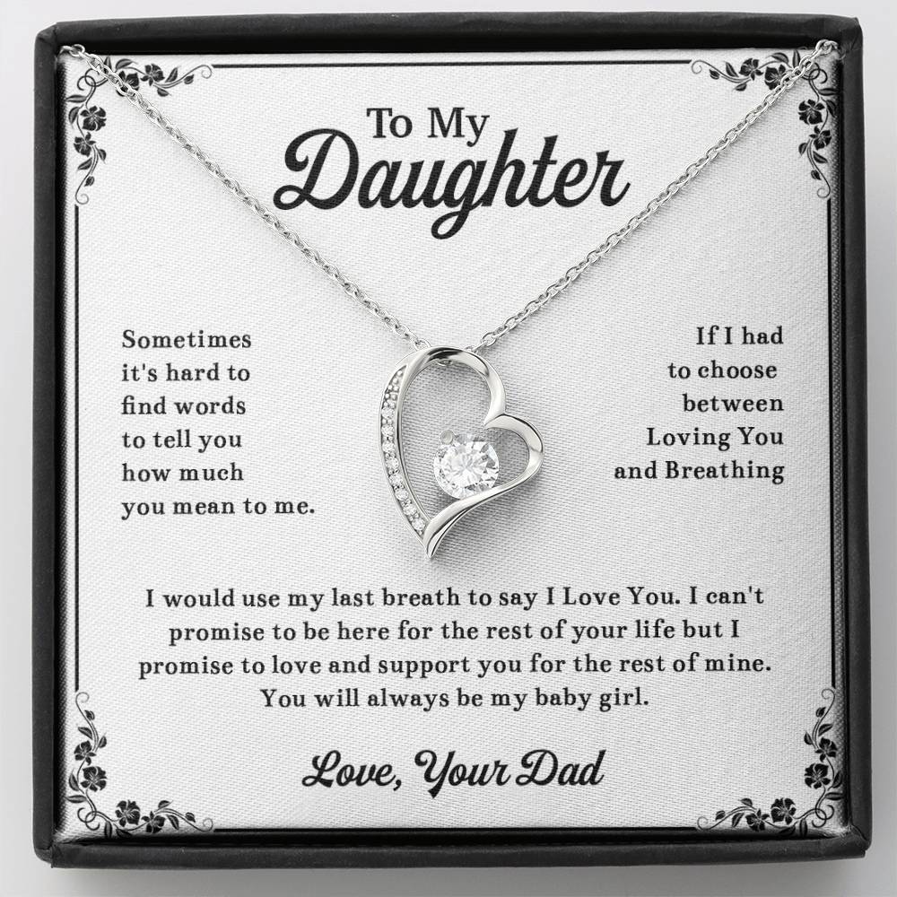 To My Daughter Necklace, Daughter Father Necklace, Daughter Gift From Dad 13_11