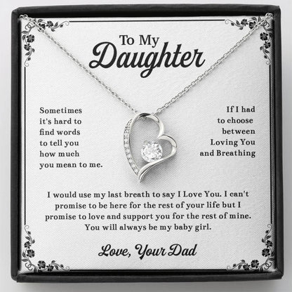To My Daughter Necklace, Daughter Father Necklace, Daughter Gift From Dad 13_11