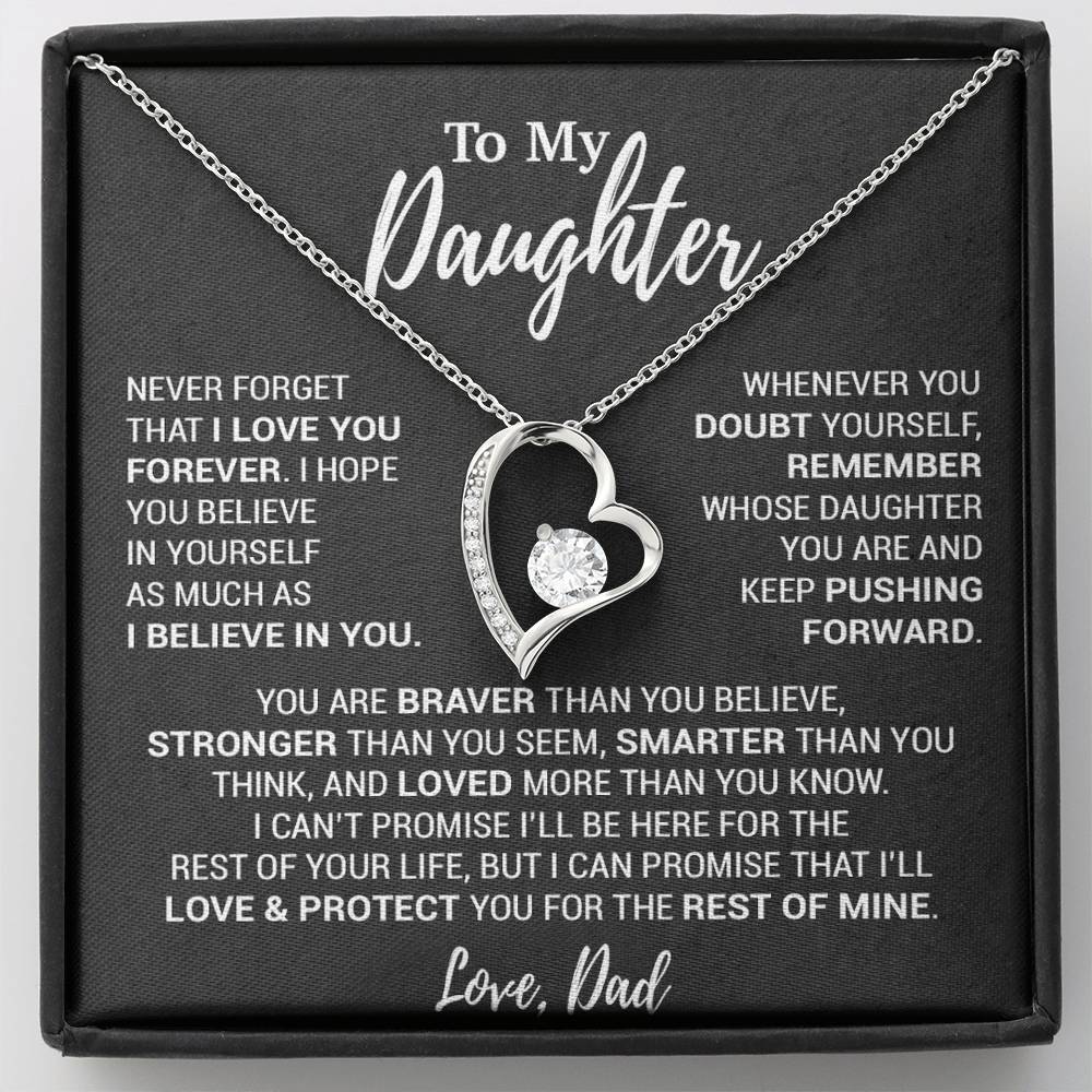 To My Daughter Necklace, Daughter Father Necklace, Daughter Gift From Dad 12_10