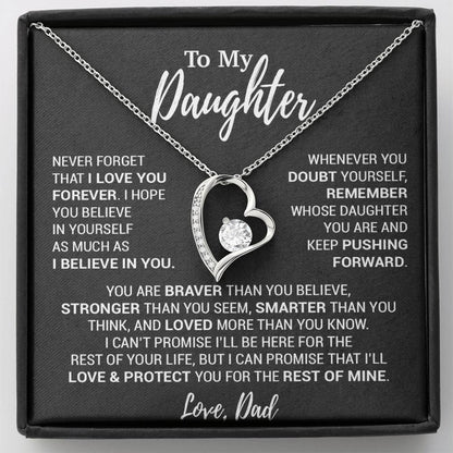 To My Daughter Necklace, Daughter Father Necklace, Daughter Gift From Dad 12_10