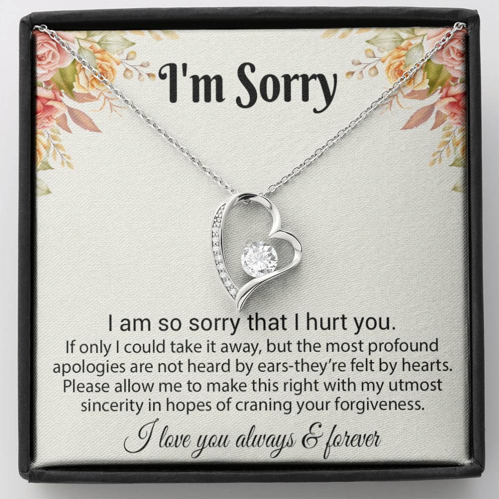I'm Sorry Necklace Gifts, Apology Gifts For Her, Forgiveness Gift, Wife Gift 6_8