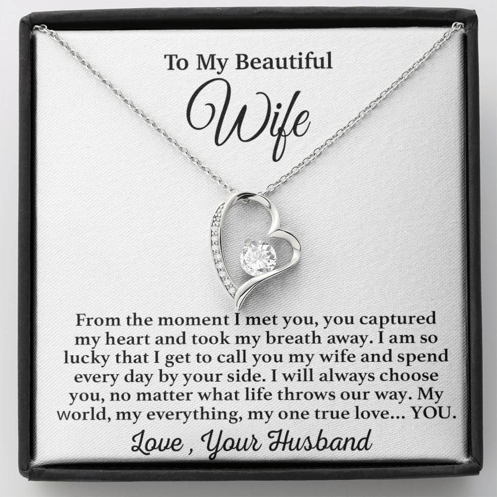 To My Wife Necklace, Gift From Husband, Anniversary Jewelry Gifts Wife 3_4