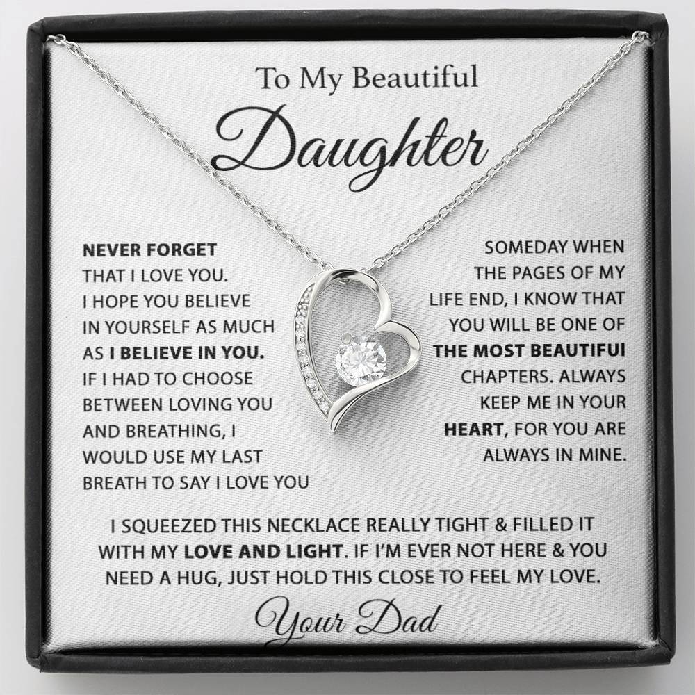 To My Daughter Necklace, Daughter Father Necklace, Daughter Gift From Dad 26_7