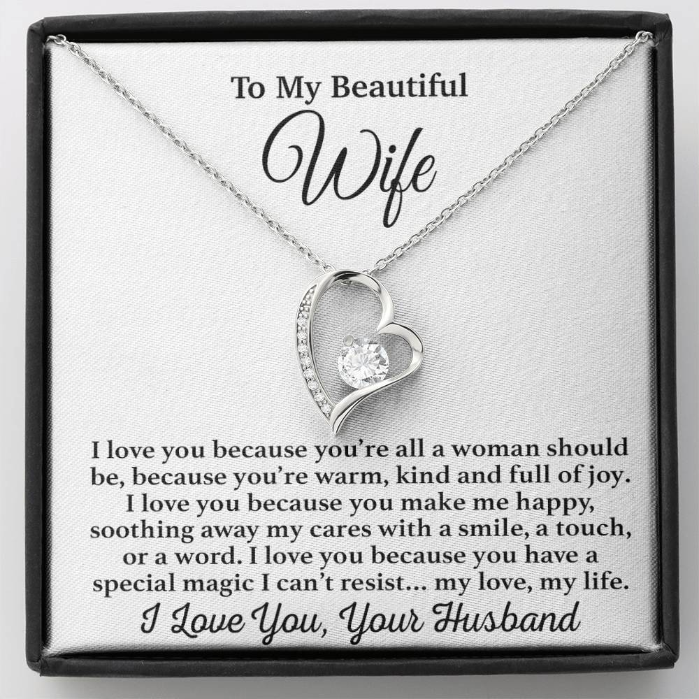 To My Wife Necklace, Gift From Husband, Anniversary Jewelry Gifts Wife 25_3
