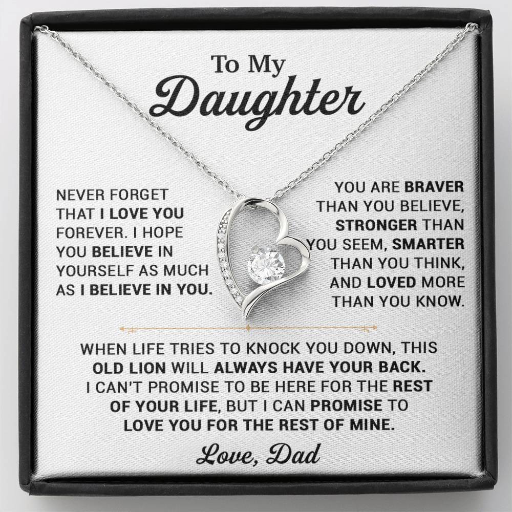 To My Daughter Necklace, Gift for Daughter from Dad, Daughter Father Necklace 25_10