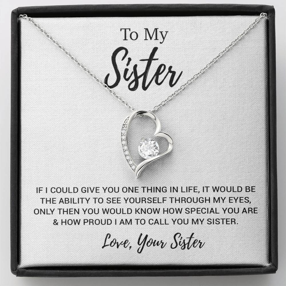 To My Sister Necklace, Brother to Sister, Birthday gift For Sister from Brother 11_3