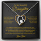 To My Daughter Necklace, Gift for Daughter from Dad, Father Daughter Necklace 7_6_Gold