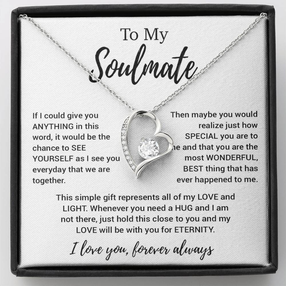 To My Soulmate Necklace, Soulmate Gift, Soulmate Jewelry Anniversary 11_8