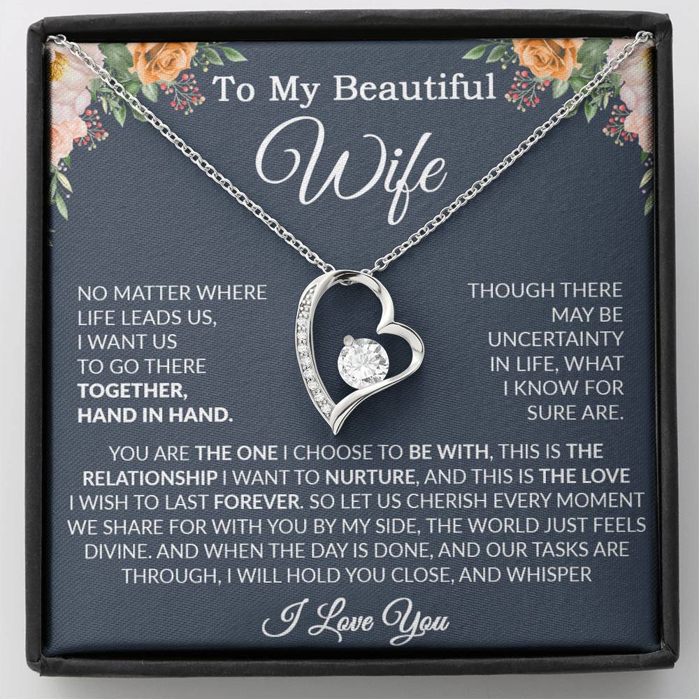 To My Wife Necklace, Wife Gift From Husband, Wife Husband Necklace, Christmas Gift 7_9