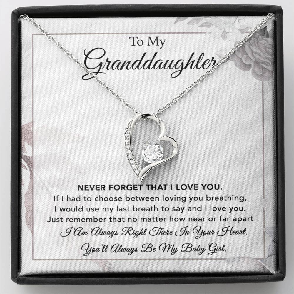 To My Granddaughter Necklace, Gift From Grandpa, Necklace For Granddaughter 6_1