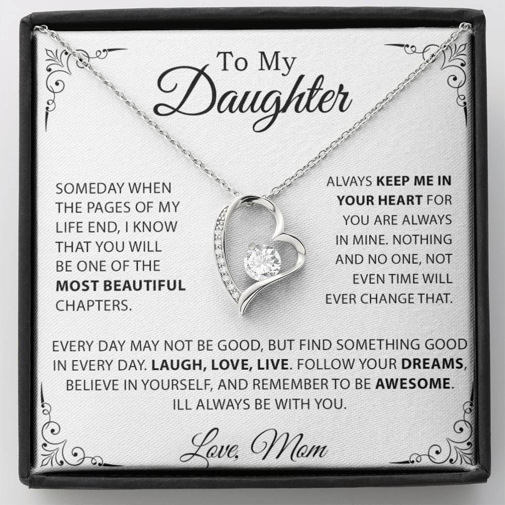 To My Daughter Necklace, Gift for Daughter from Mom, Mother Daughter Necklace 20_10