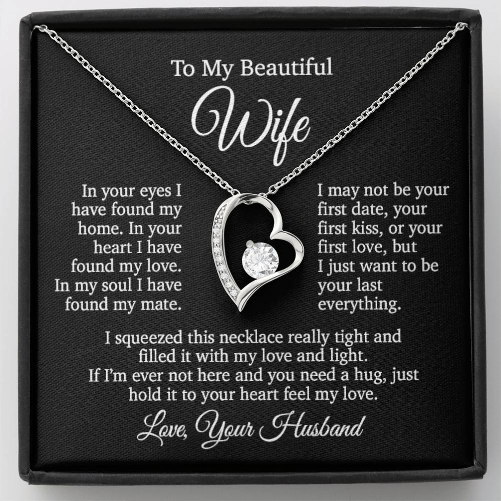 To My Wife Necklace, Gift From Husband, Anniversary Gifts Wife, Valentines Gift