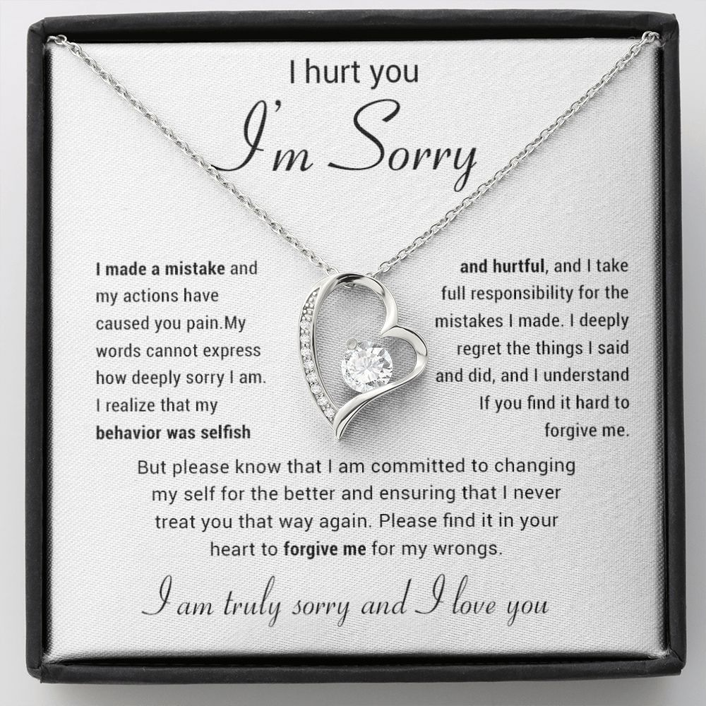 Apology Gift for Her Necklace, Apology Necklace gift, Forgiveness Gift For Wife