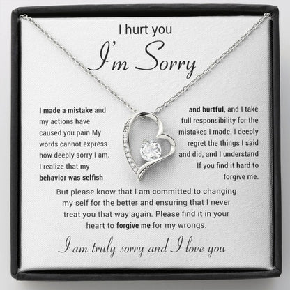 Apology Gift for Her Necklace, Apology Necklace gift, Forgiveness Gift For Wife