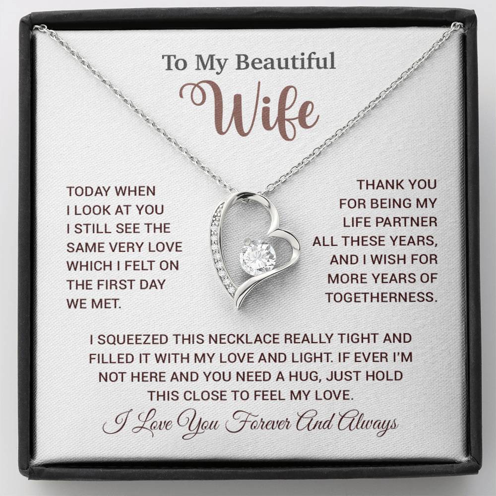 To My Wife Necklace, Wife Gift From Husband, Wife Husband Necklace, Christmas Gift 17_9