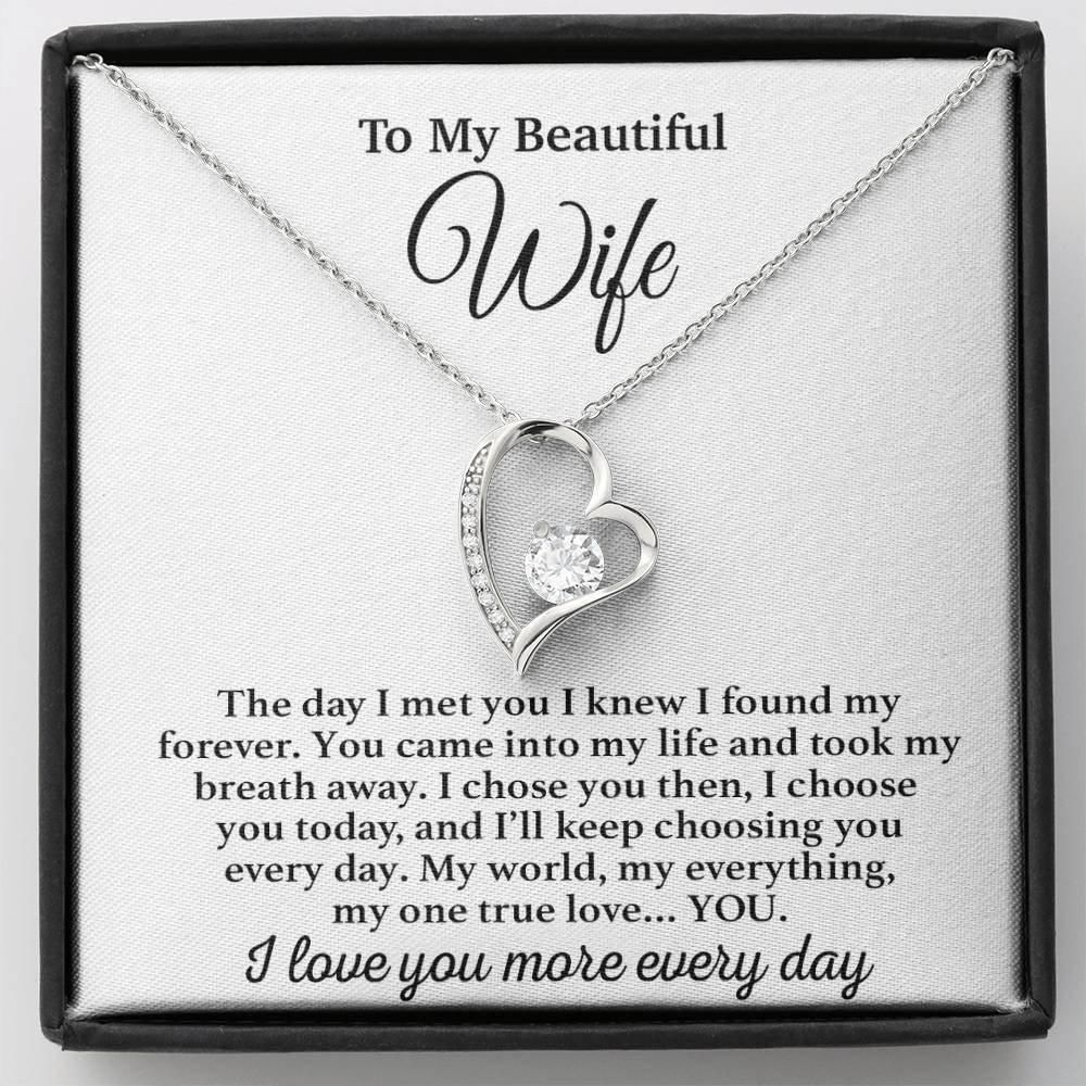 To My Wife Necklace, Gift From Husband, Anniversary Jewelry Gifts Wife 22_3