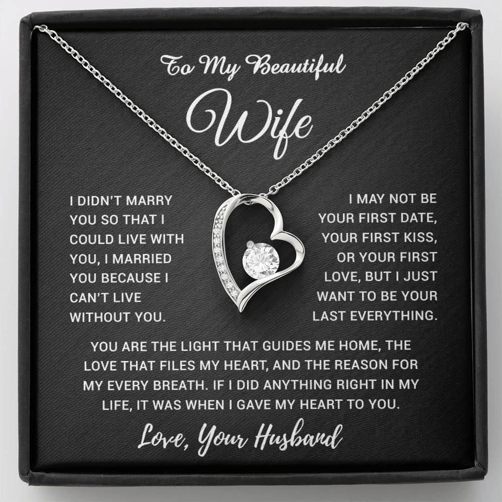 To My Wife Necklace, Gift For Wife, Anniversary Gift For Wife, Necklace For Wife 4_5