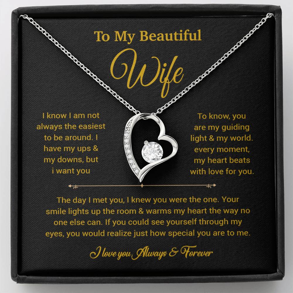 To My Wife Necklace, Gift For Wife, Anniversary Gift For Wife, Necklace For Wife 5_6_Gold