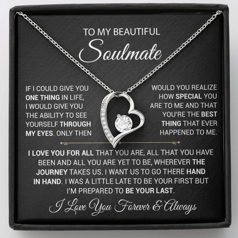 To My Soulmate Necklace, Gift For Wife Girlfriend From Husband, Christmas Gift 9_9