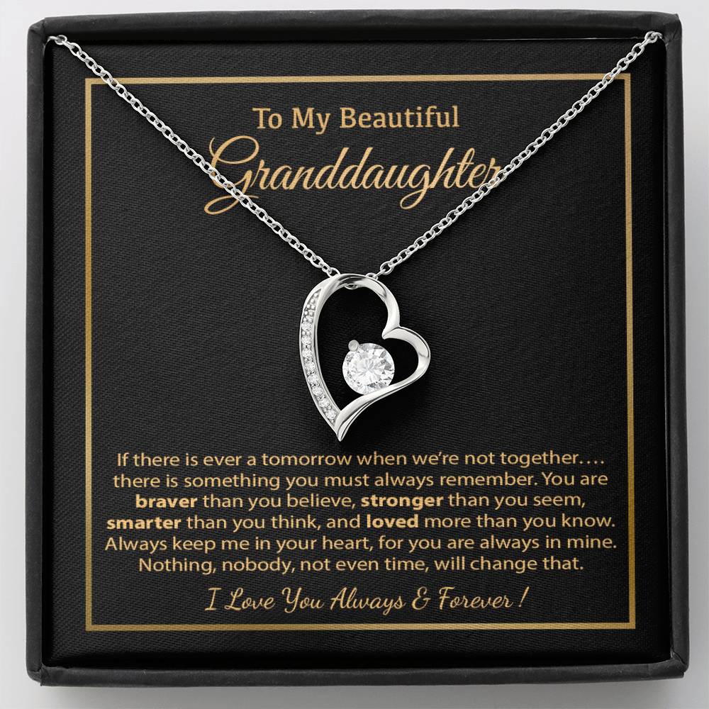 To My Granddaughter Necklace, Birthday Gift For Granddaughter, Birthday Gifts 8_12