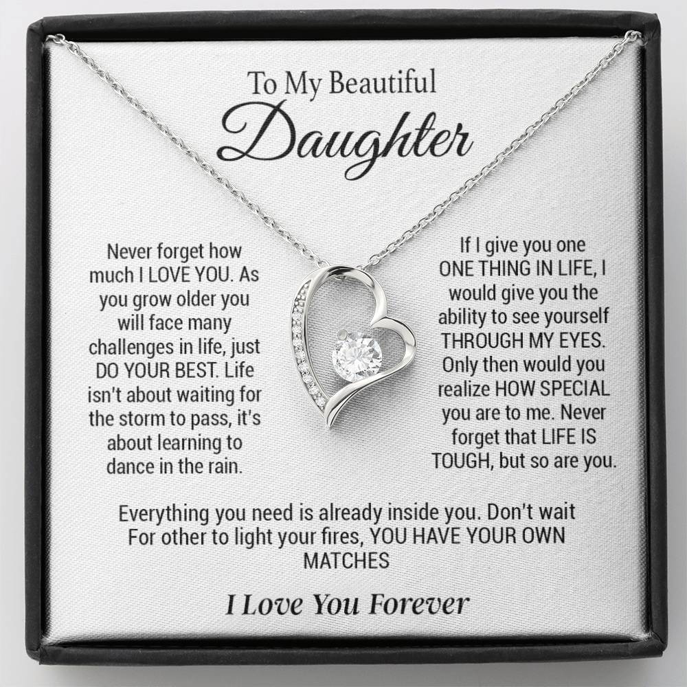 To My Daughter Necklace, Gift for Daughter ,Graduation Gift, Birthday Gift for Daughter