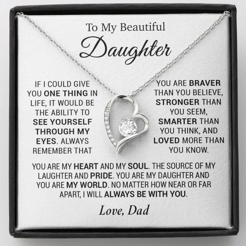 To My Daughter Necklace, Daughter Father Necklace, Daughter Gift From Dad 7_12