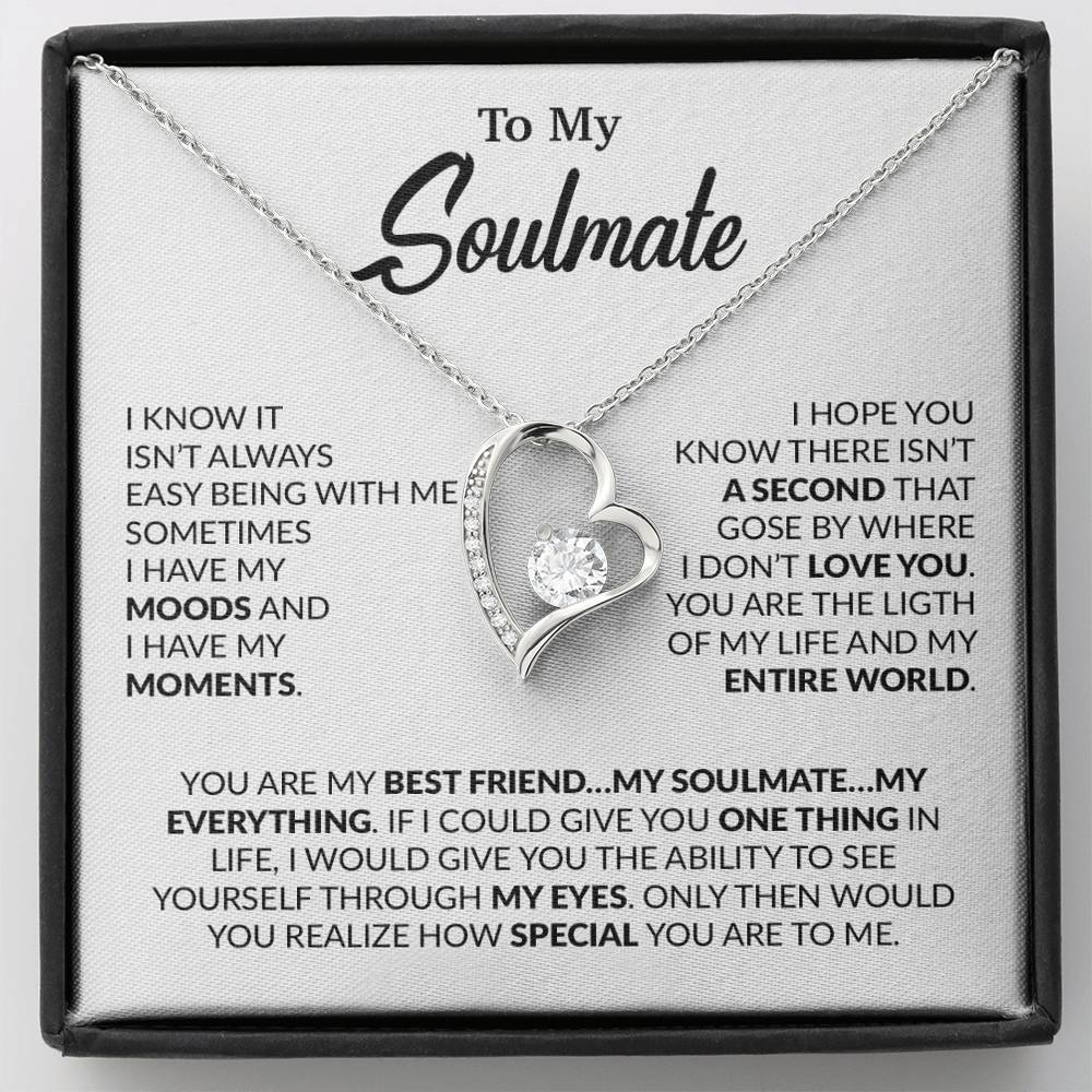 To My Soulmate Necklace, Soulmate Gift, Gift For Girlfriend, Christmas Gift 23_10_White