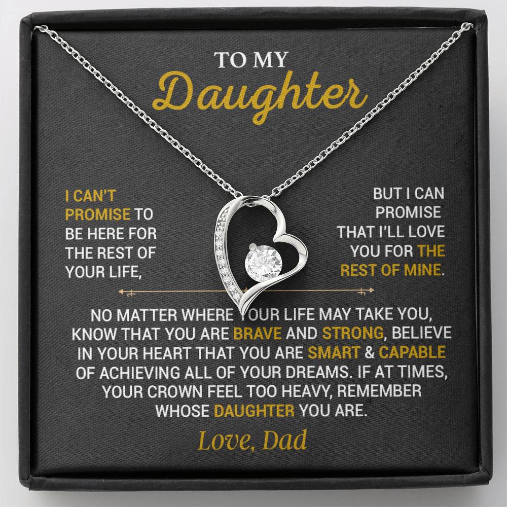 To My Daughter Necklace, Gift for Daughter from Dad,Daughter Father Necklace 7_10