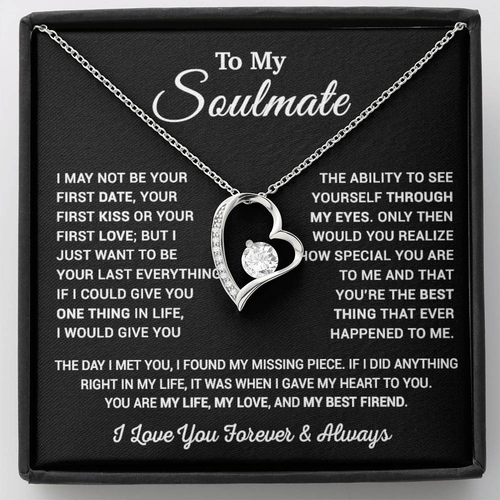 To My Soulmate Necklace, Valentine Gift For Her, Gift For Soulmate 11_1_Black