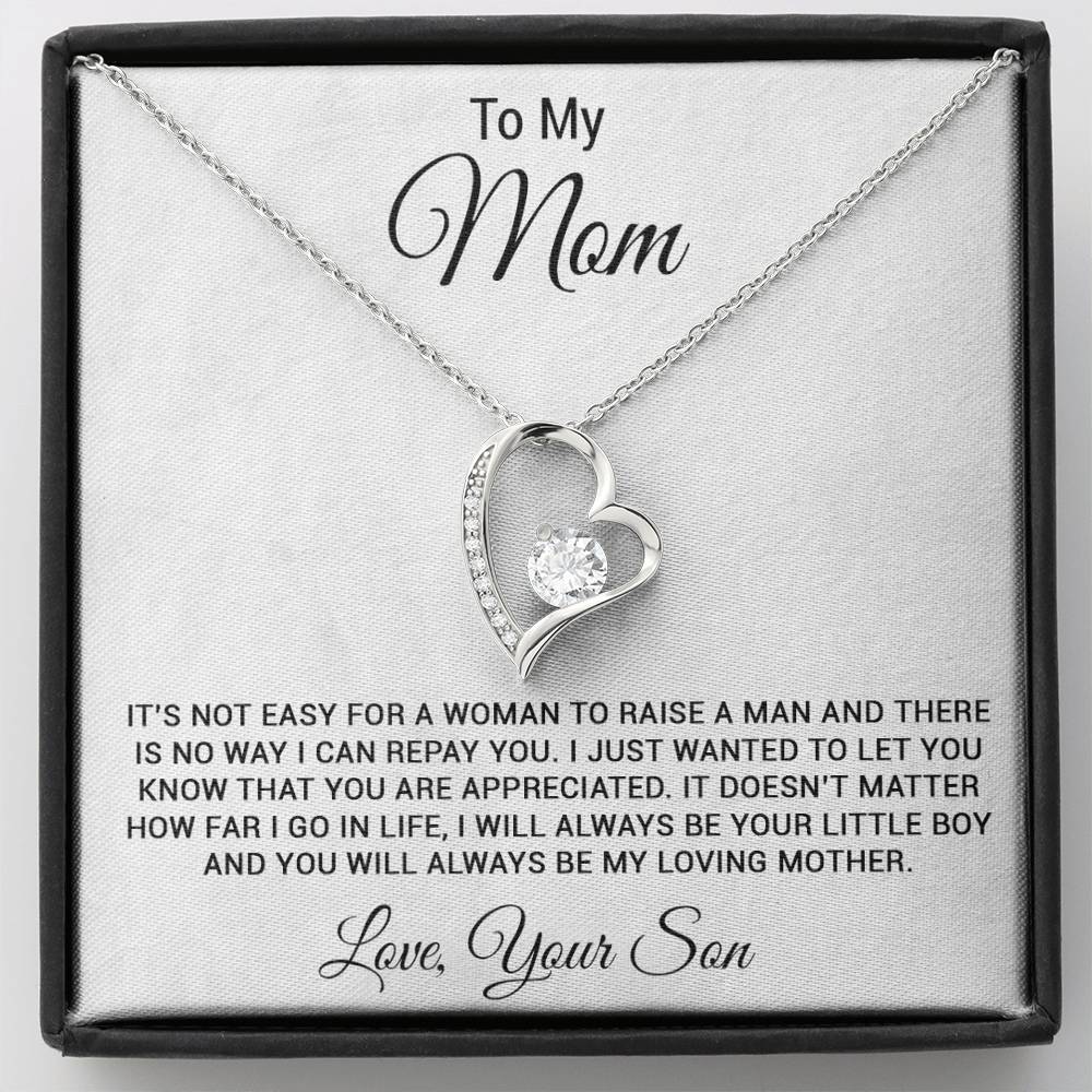 To My Mom Necklace, Mom Gift, Mom Mother's Day Gifts, Mom Gift From Son 26_3