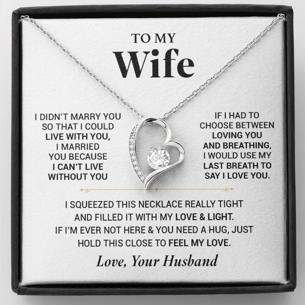 To My Wife Necklace, Christmas Gift For Wife, Christmas Gifts For Her, Wife Gift