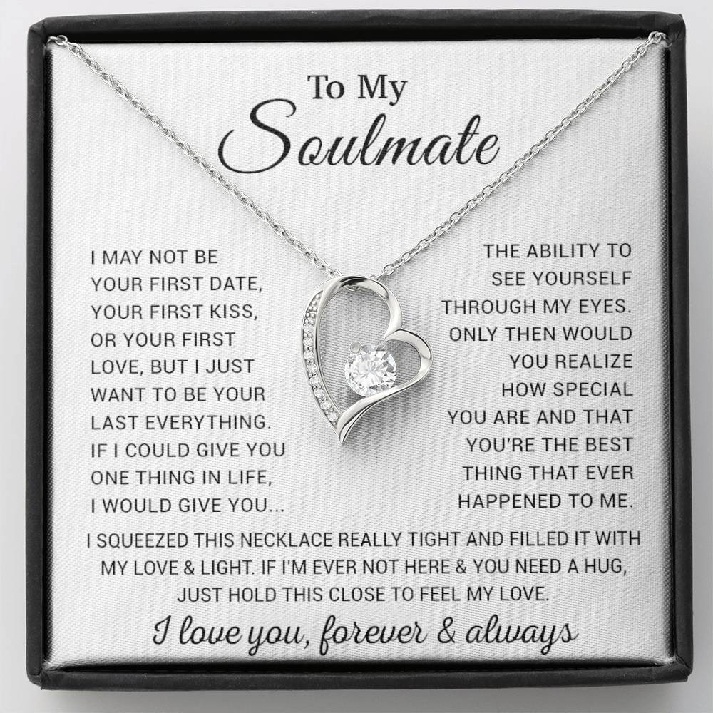 To My Soulmate Necklace, Valentine Gift for Wife, Girlfriend Anniversary Pendant Birthday 8_1