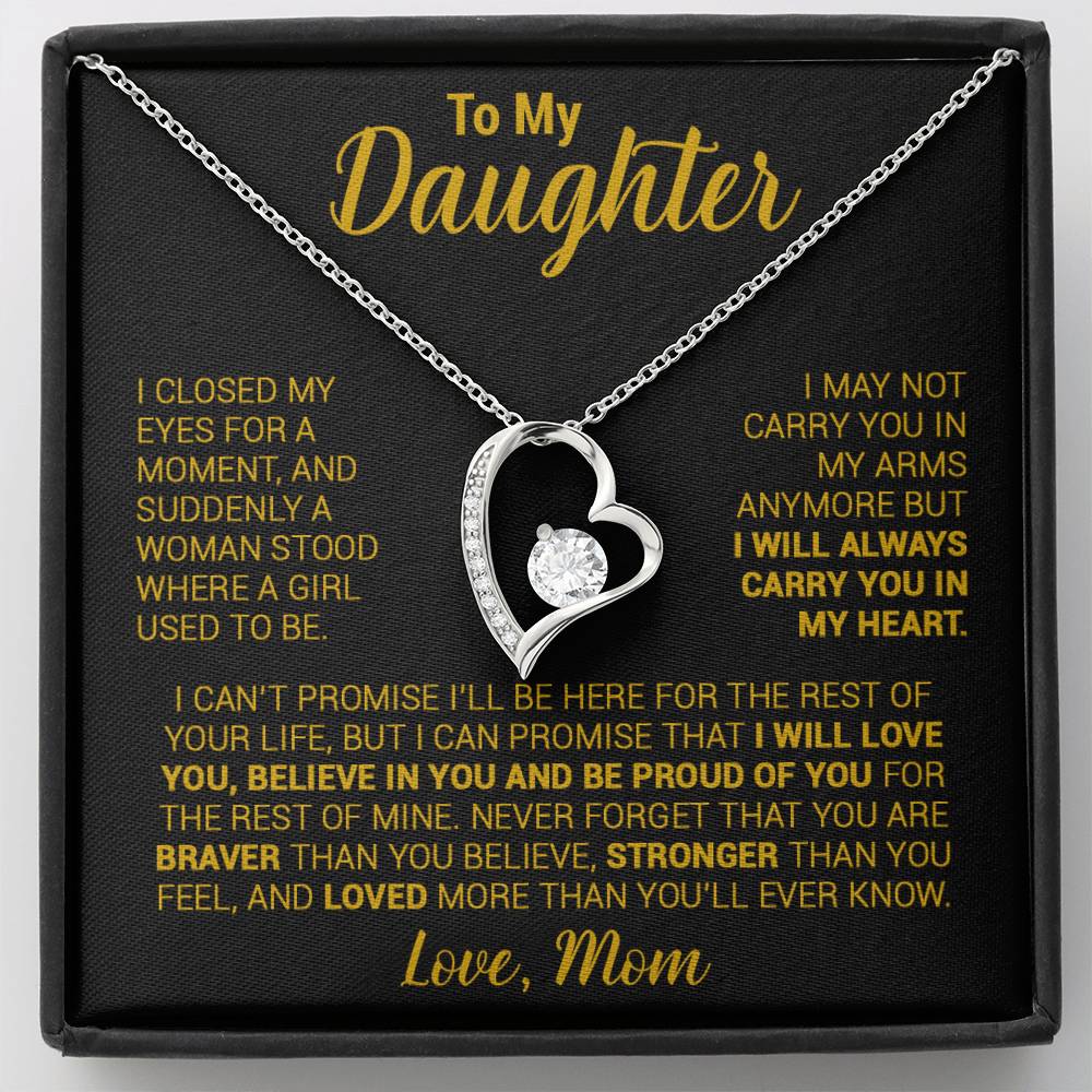 To My Daughter Necklace, Daughter Mother Necklace, Daughter Gift From Mom 22_8_Gold
