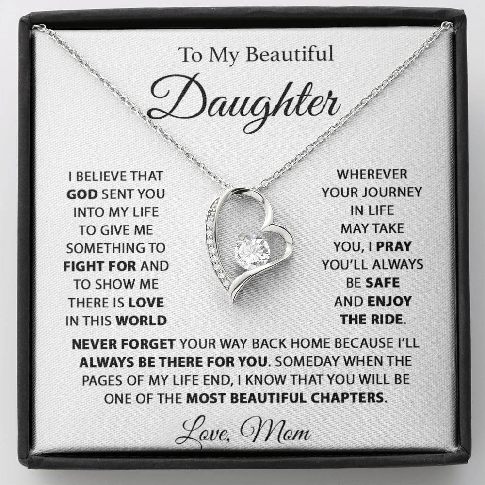 To My Daughter Necklace, Daughter Father Necklace, Daughter Gift From Dad77