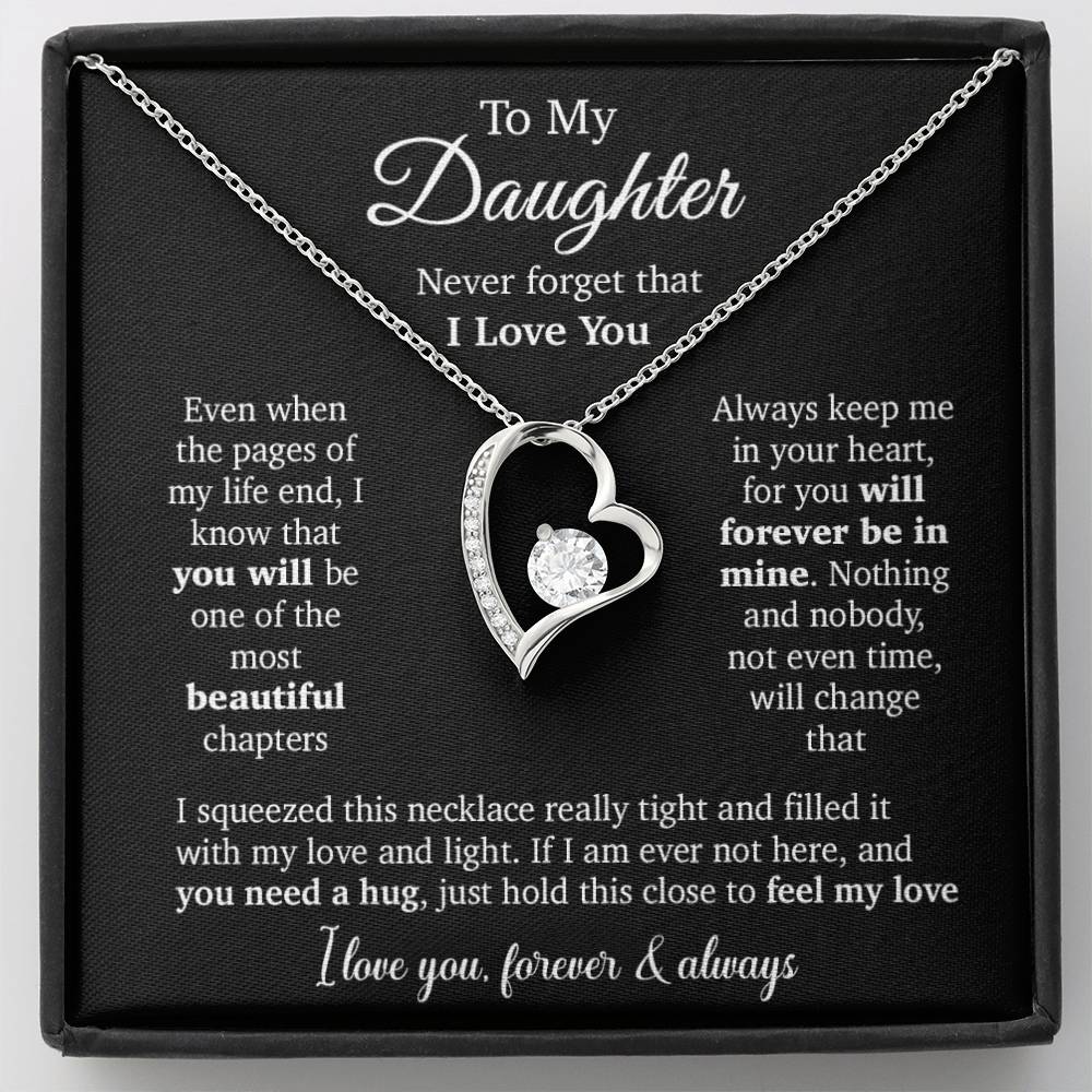 To My Daughter Necklace, Daughter Father Necklace, Daughter Gift From Dad, Mom 23_10